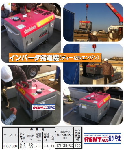 ��^�@�C���o�[�^�[���d�@�@3.1KVA �����^���@�����g�I�[���@���R