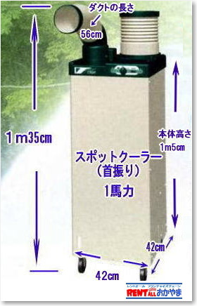 ���R �X�|�b�g�N�[���[�̃����^�� ����  �_�C�L���X�|�b�g�N�[���[ 1�n�� �P��100V�@�����^���@�����g�I�[�����R�@�@�@�X�|�b�g�N�[���[�@�����^���@�摜�@1�n��