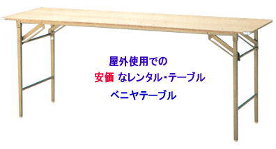 岡山 テーブル レンタル 安い　レンタルテーブル　レントオール